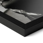 Corner close-up of the Stevie Nicks black and white portrait in a classic black frame