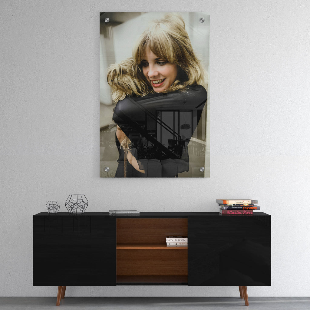 High-gloss acrylic print of the Stevie Nicks Fleetwood Mac colour portrait