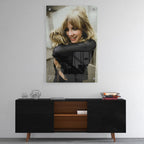 High-gloss acrylic print of the Stevie Nicks Fleetwood Mac colour portrait