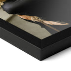 Corner close-up of the Stevie Nicks colour portrait in a classic black frame