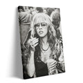 Stevie Nicks 1979 Tusk Tour boho candid black and white portrait on gallery-wrapped canvas