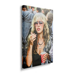 Gallery-wrapped canvas of the Stevie Nicks Fleetwood Mac 1979 Tusk Tour colour portrait