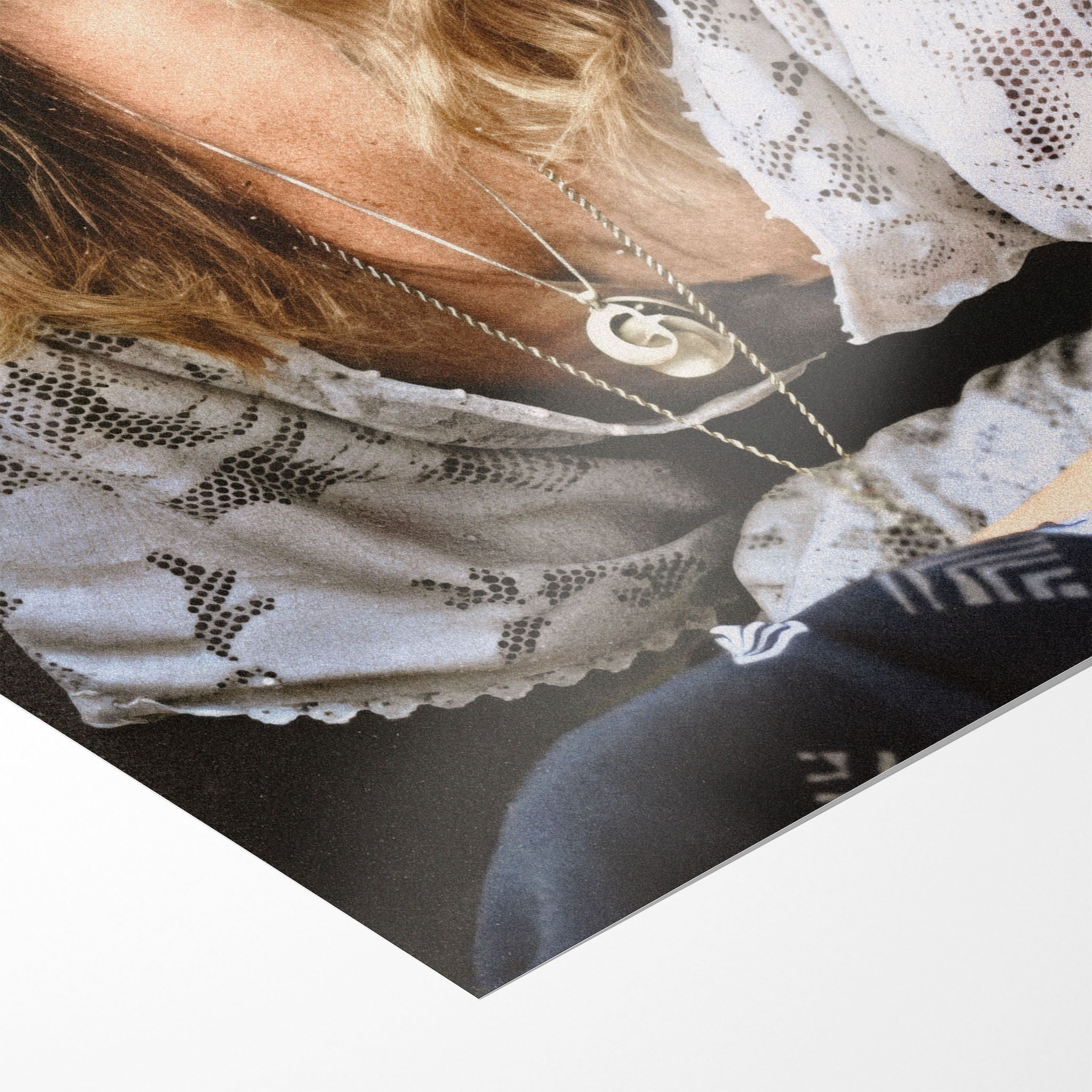 Front close-up of the unframed Stevie Nicks 1976 Rumours era colour portrait poster print