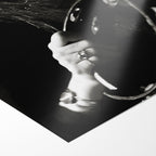 Front close-up of the unframed Stevie Nicks 1977 Rumours Tour black and white concert poster print