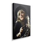Gallery-wrapped canvas of the Stevie Nicks Fleetwood Mac 1977 Oakland colour portrait