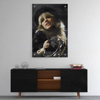 High-gloss acrylic print of the Stevie Nicks Fleetwood Mac 1977 Oakland colour portrait