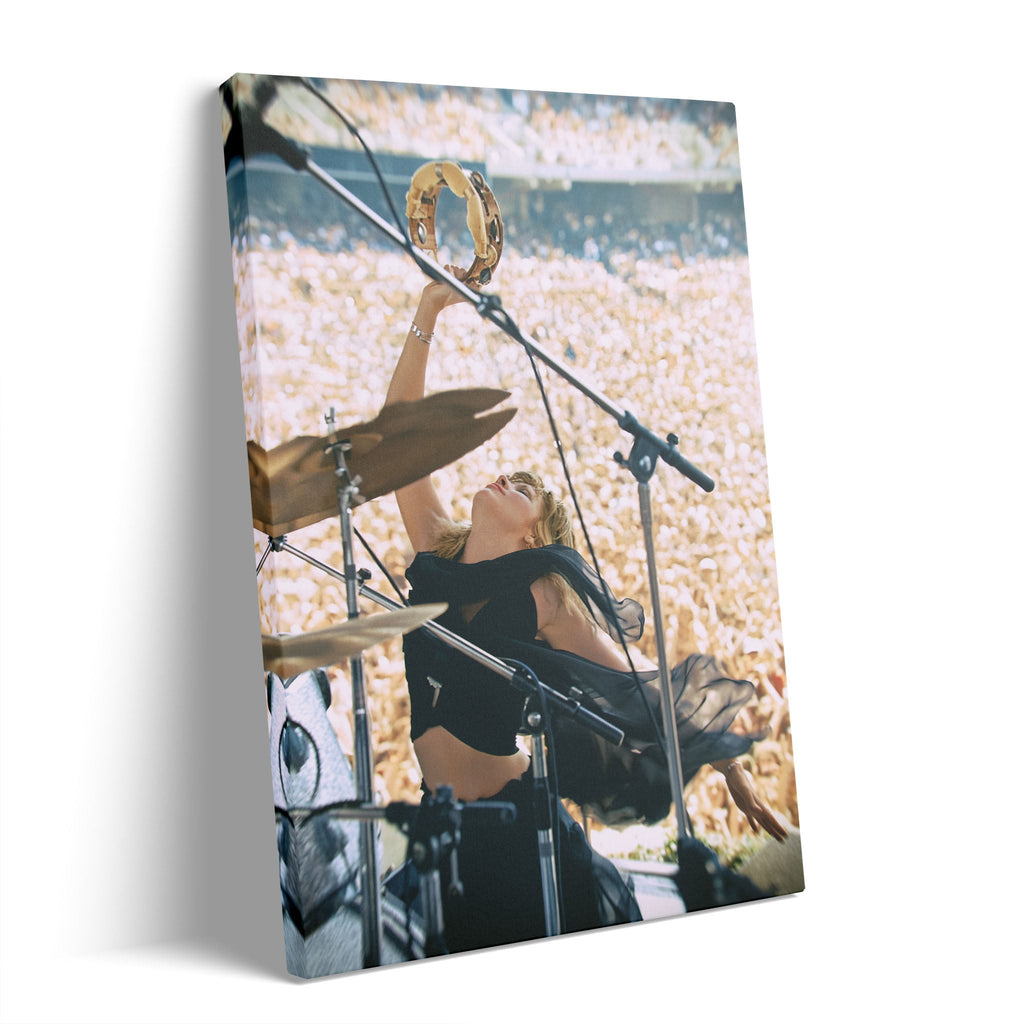 Stevie Nicks 1976 Oakland Day on the Green colorized concert portrait on gallery-wrapped canvas