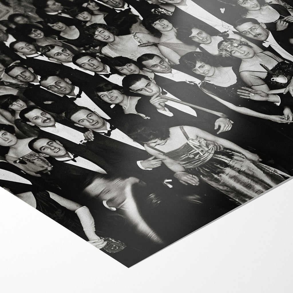 Front close-up of the unframed Shining Overlook Hotel July 4th Ball 1921 black and white poster print