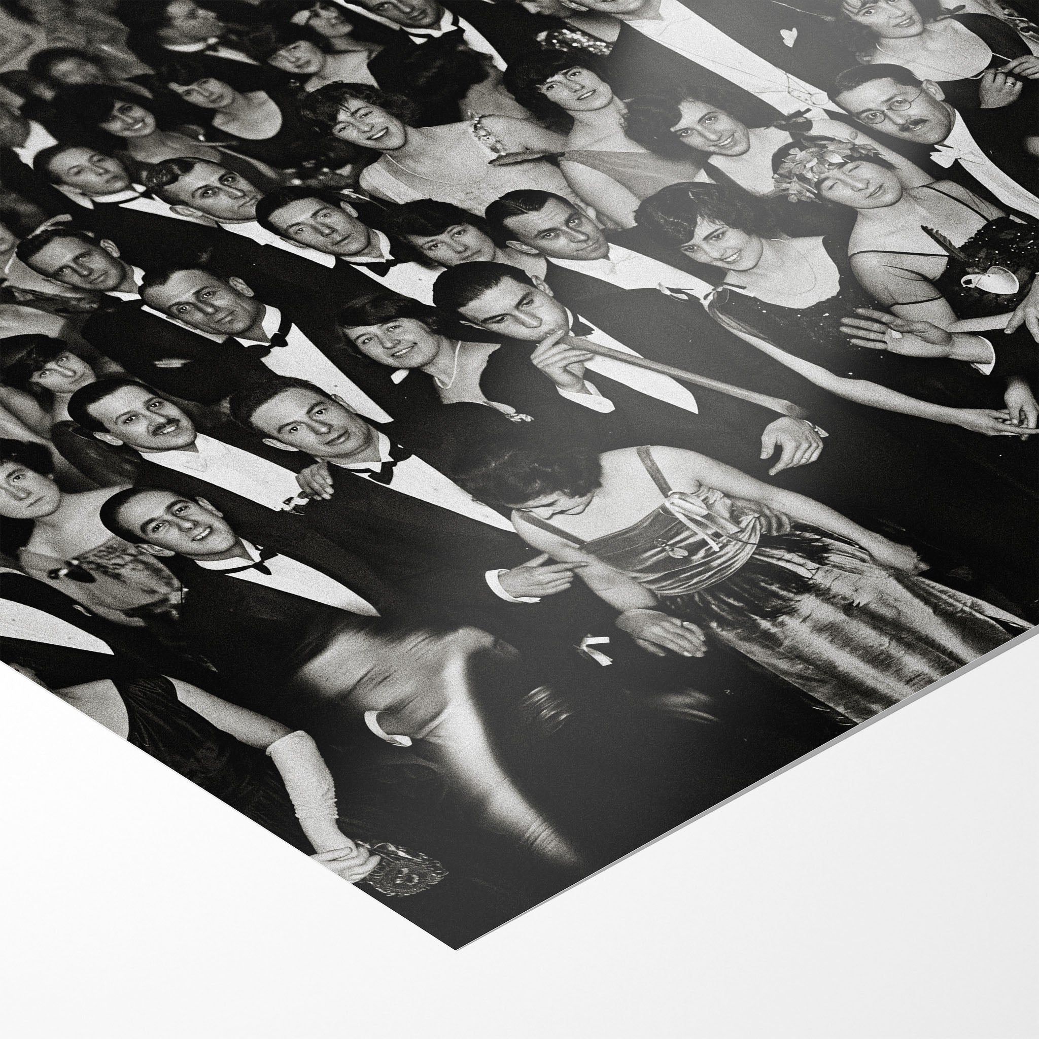 Front close-up of the unframed Shining Overlook Hotel July 4th Ball 1921 black and white poster print