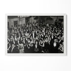 The Shining Overlook Hotel July 4th Ball 1921 black and white final shot in a classic white poster frame