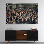 High-gloss acrylic print of the Shining Overlook Hotel 1921 colorized ballroom photograph