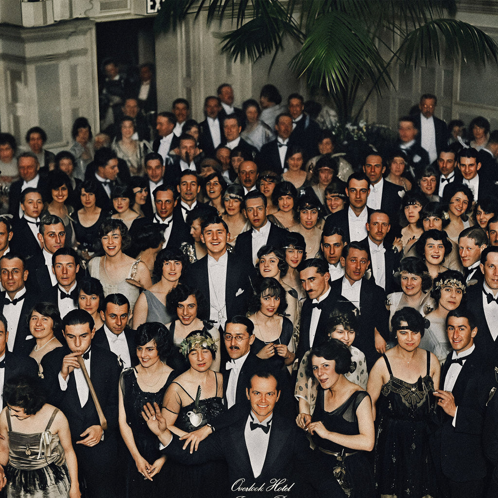 Medium zoom highlighting the crisp detail and vivid colour of the Shining Overlook Hotel 1921 print