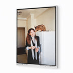Diane Keaton 1977 colour metal print displayed on a wall