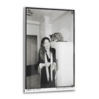 Diane Keaton 1977 black and white acrylic glass print with a glossy finish