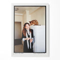 Diane Keaton 1977 San Remo colour portrait in a classic white poster frame