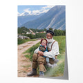 Unframed custom photo art print made from your own image, shown as a loose poster sheet.