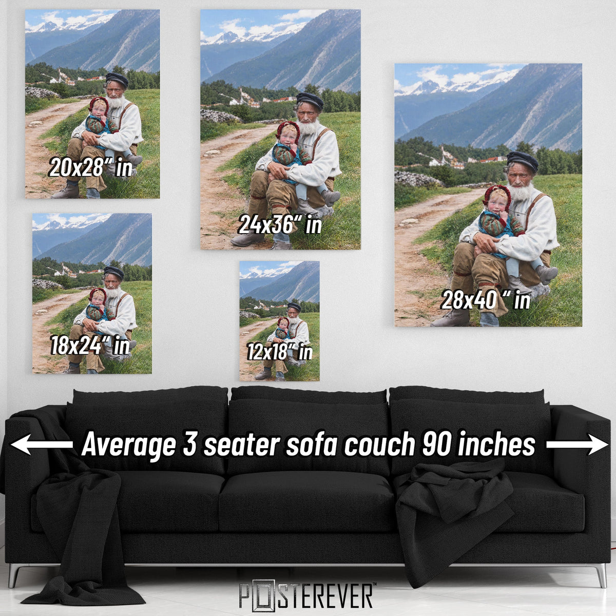 Create Your Own – Custom Photo Wall Art Print — size guide